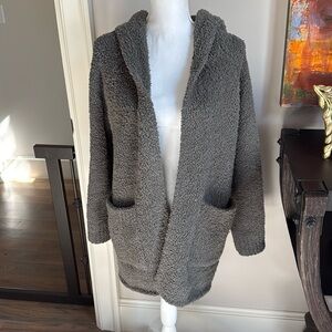 Barefoot Dreams CozyChic® Boucle Hooded Long Coatigan XS